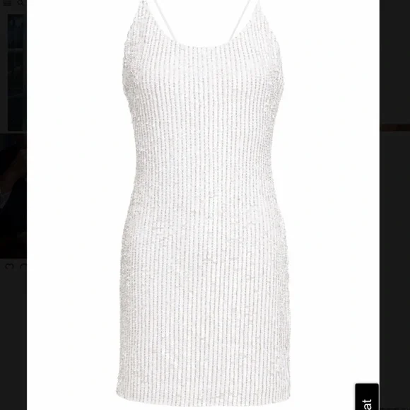 🔥🤍✨🤍 HP Alice and Olivia sequined dress🤍 - Picture 3 of 15